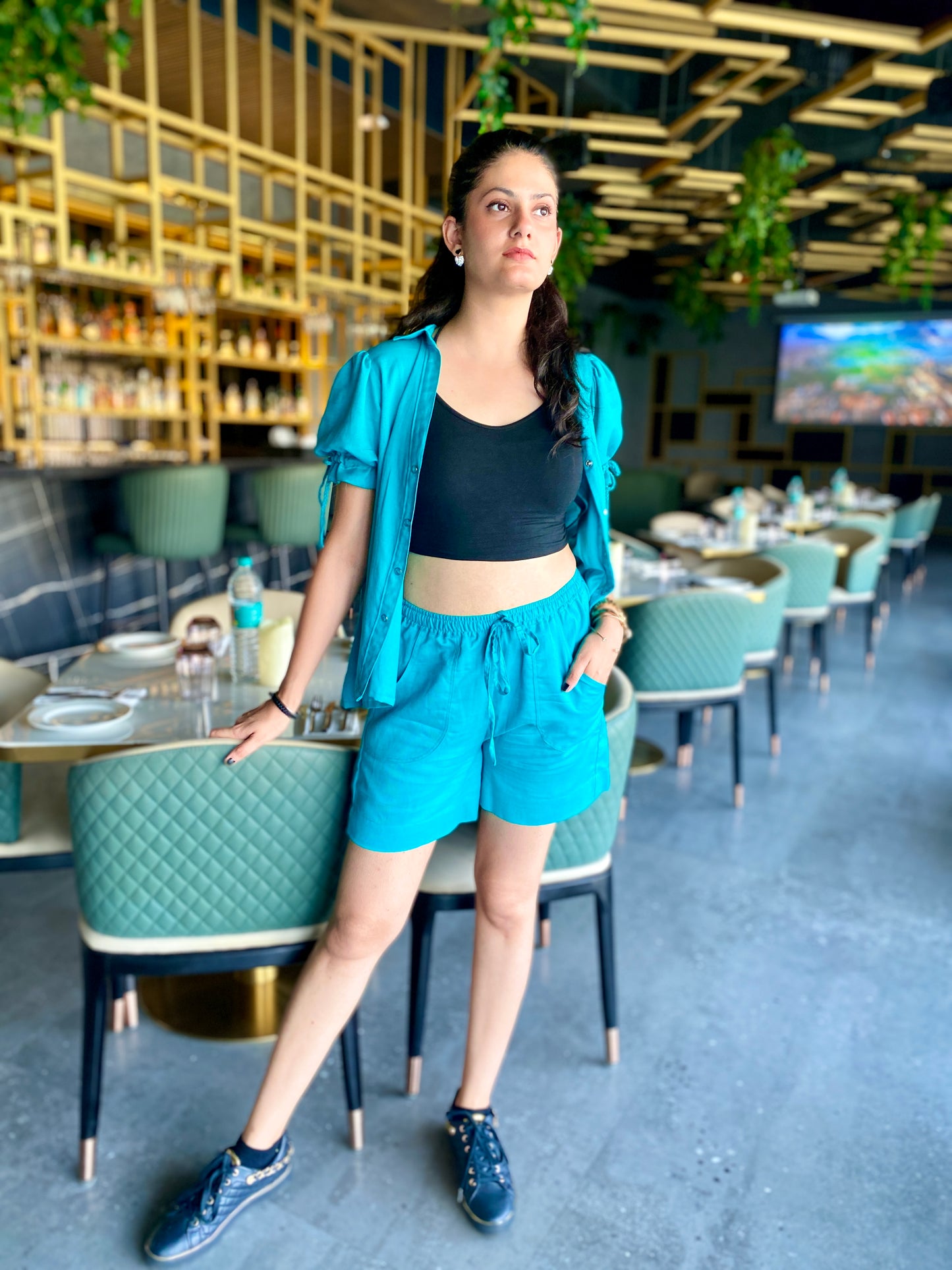 Linen Teal Co-Ord