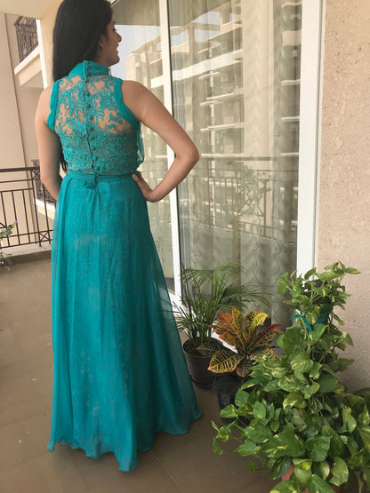 Turquoise Evening Gown