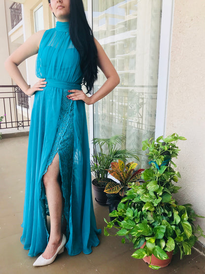 Turquoise Evening Gown