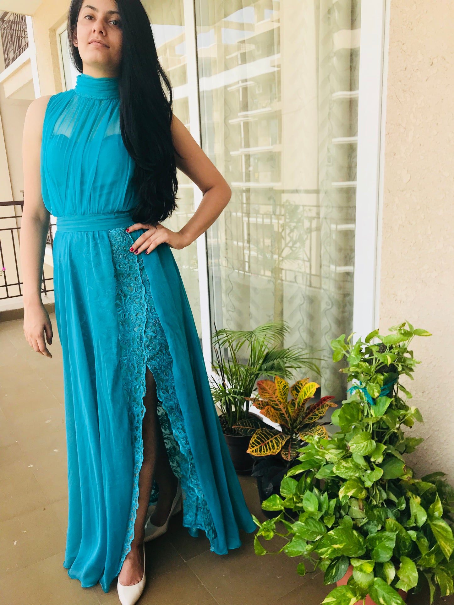 Turquoise Evening Gown